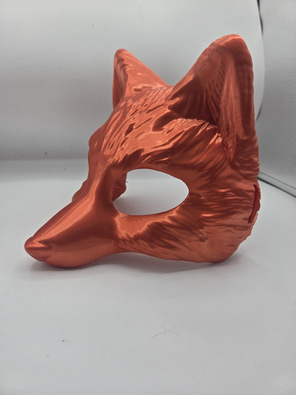 Half Face Fox Face Mask 3D Print