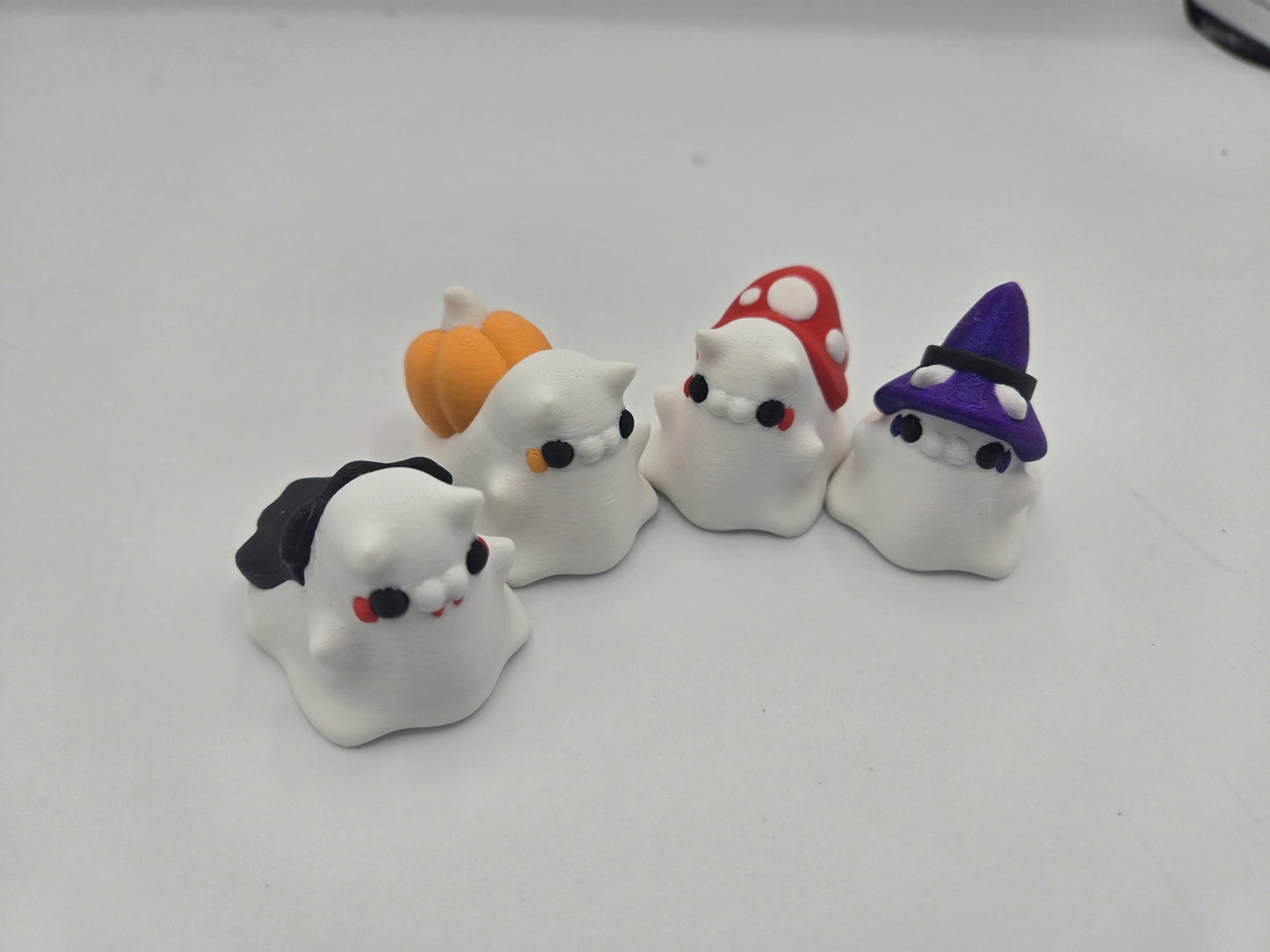 Fun Spooky Fun Tiny Ghost Snail/Slugs | Vampire, Pumpkin, Mushroom or Witchy Options | 3D Print