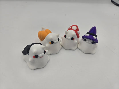 Fun Spooky Fun Tiny Ghost Snail/Slugs | Vampire, Pumpkin, Mushroom or Witchy Options | 3D Print