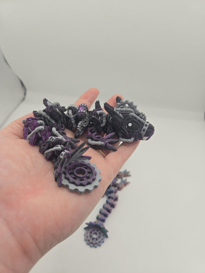 Baby Steampunk Dragon | Single or Multicolor | Articulated 3D Print