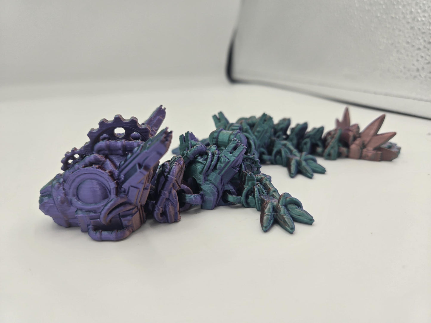 Baby Steampunk Dragon | Single or Multicolor | Articulated 3D Print