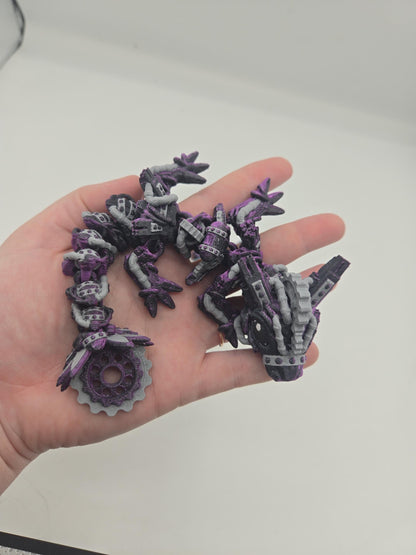 Baby Steampunk Dragon | Single or Multicolor | Articulated 3D Print
