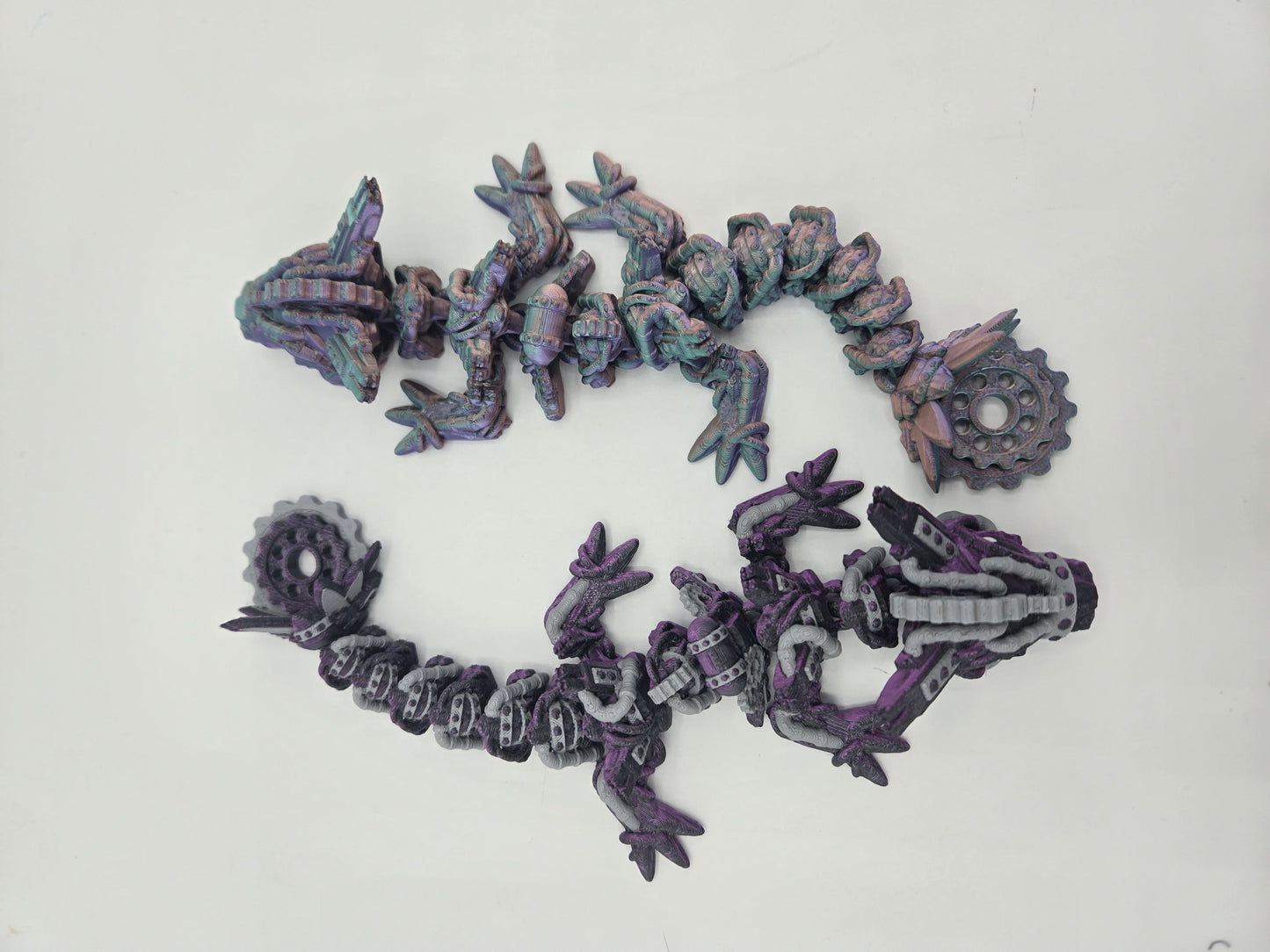 Baby Steampunk Dragon | Single or Multicolor | Articulated 3D Print