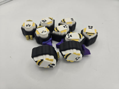 Boo Bees (Ghost Bees) Halloween Mechanical Key Fidget Clickers | 3D Print