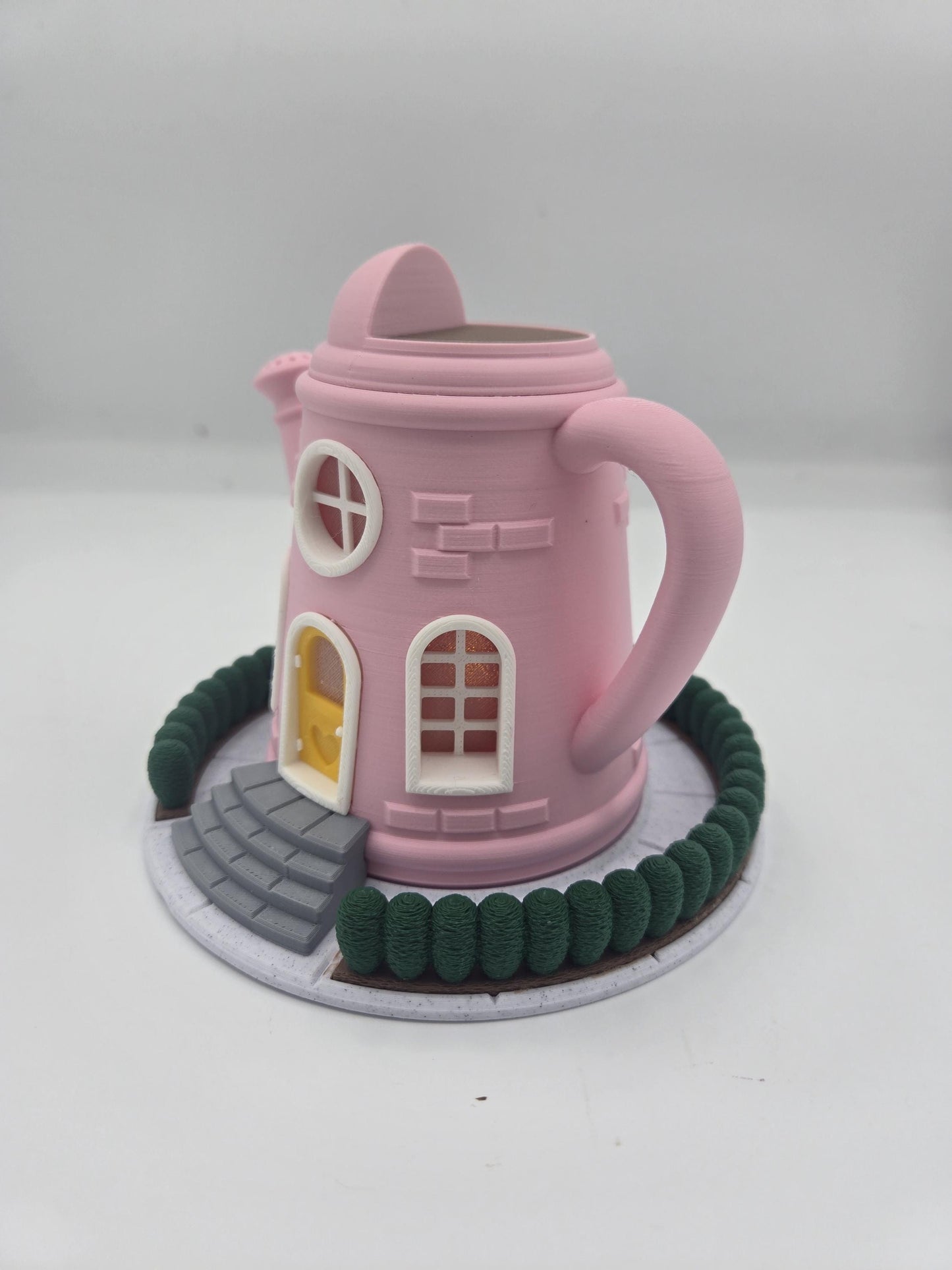 Watering Can Garden Themed Indoor Fairy House w/ LED Light Tealight | 3D Print