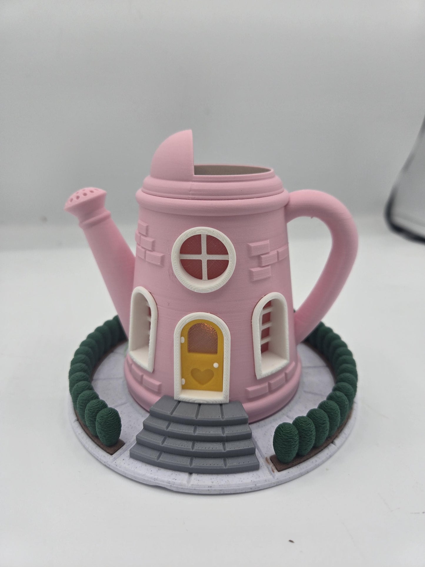 Watering Can Garden Themed Indoor Fairy House w/ LED Light Tealight | 3D Print