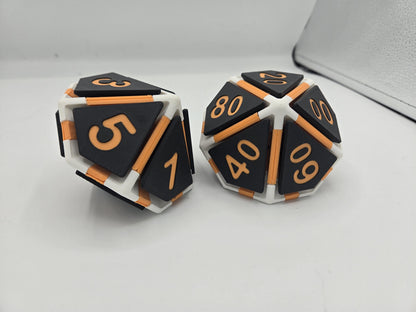 DnD Inspired Mechanical Key Fidget Clicker | D20, D12 and D10 Available | 3D Print