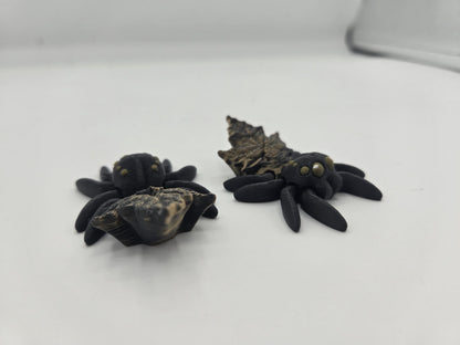 Tiny Cute Articulated Leaf Fall Themed Spider | 3D Print
