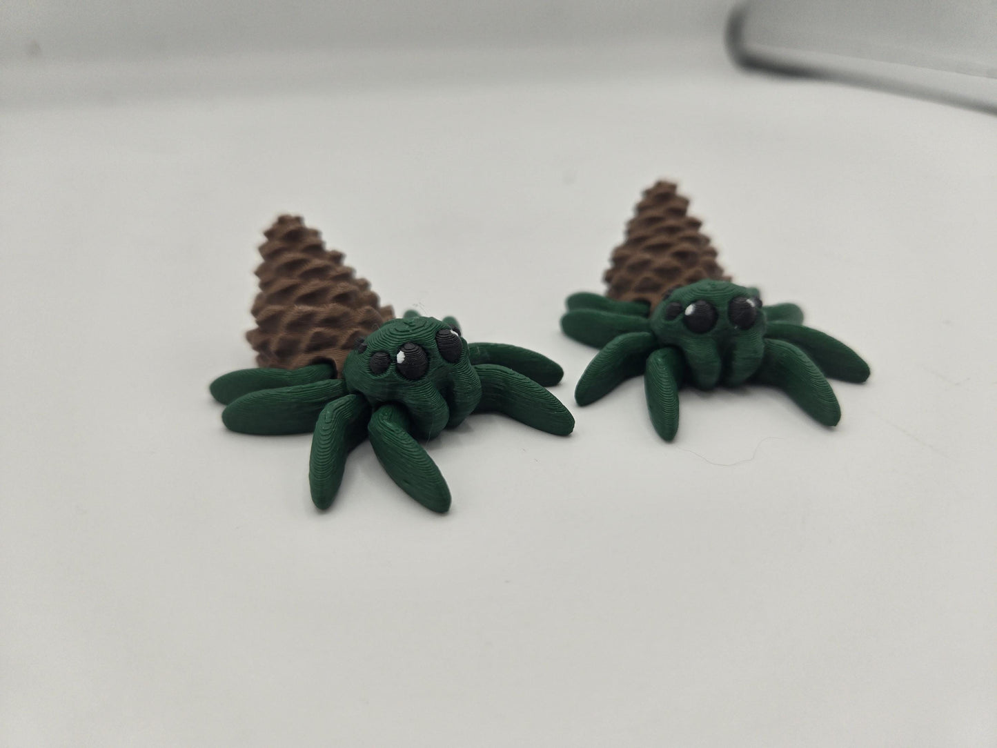 Pinecone Fall-Themed Tiny Articulated Spider | 3D Print