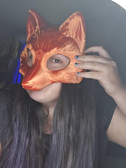 Half Face Fox Face Mask 3D Print