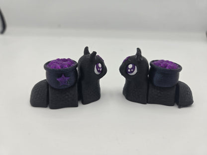 Spooky Halloween Articulated Snails | Skull, Pumpkin, or Cauldron Style | 3D Print