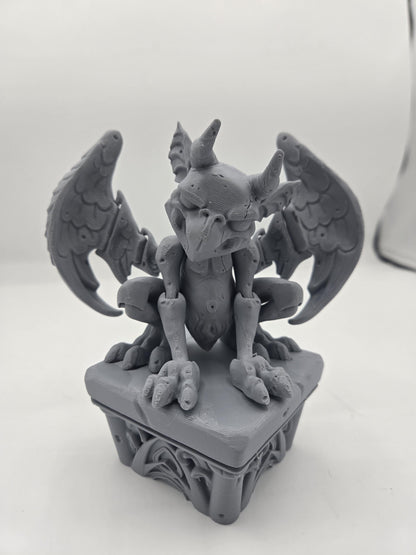 Gargoyle Spooky Fun Flexi with Stand 3D Print