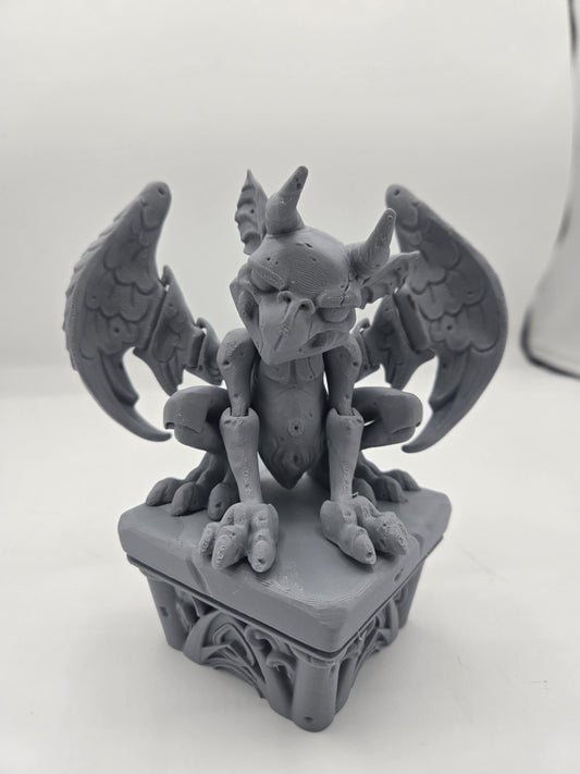 Gargoyle Spooky Fun Flexi with Stand 3D Print