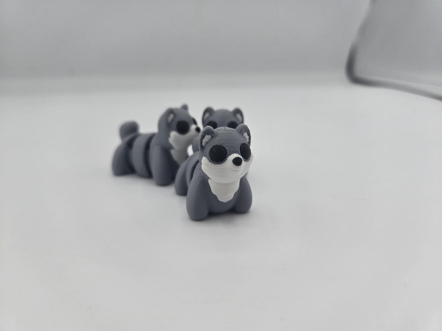 Tiny Baby Wolf Pup Articulated Flexi 3D Print