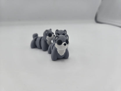 Tiny Baby Wolf Pup Articulated Flexi 3D Print