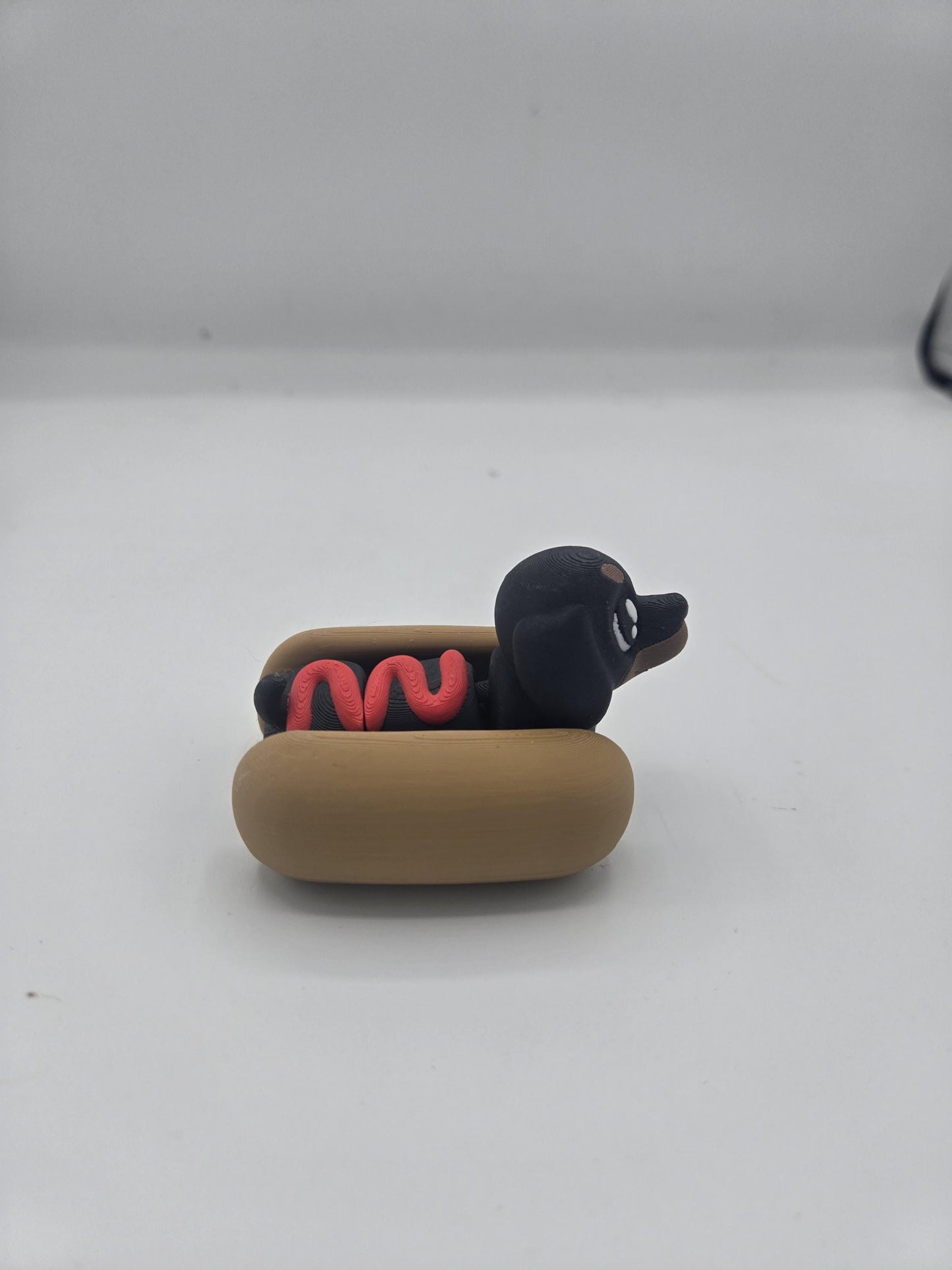 Dachshund "Hot-Dog" Flexi with Bun 3D Print