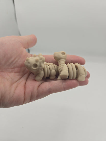 Baby Skeleton Dinosaurs Articulated Flexi | Brontosaurus, Stegosaurus, Pteradactyl, or Triceratops | 3D Print
