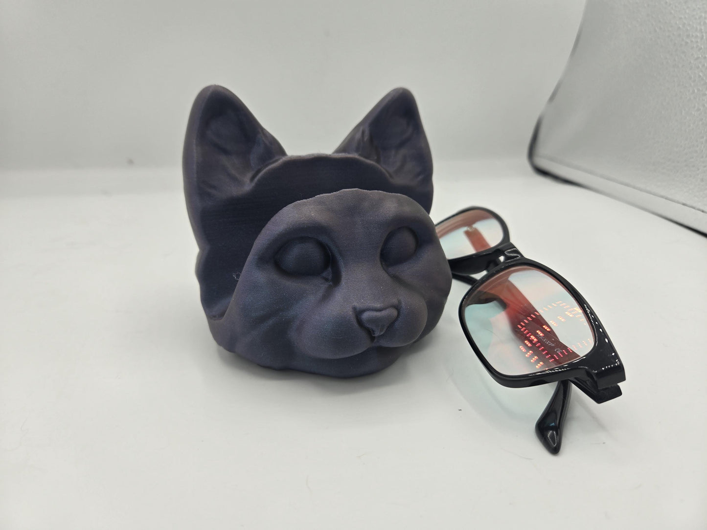 Cat Head Glasses Holder Display | 3D Print