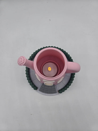 Watering Can Garden Themed Indoor Fairy House w/ LED Light Tealight | 3D Print