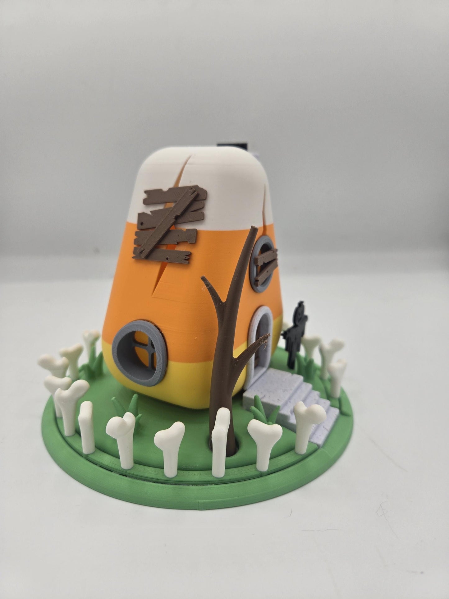 Haunted Candy Corn House Indoor Fairy House w LED Tealight 3D Print