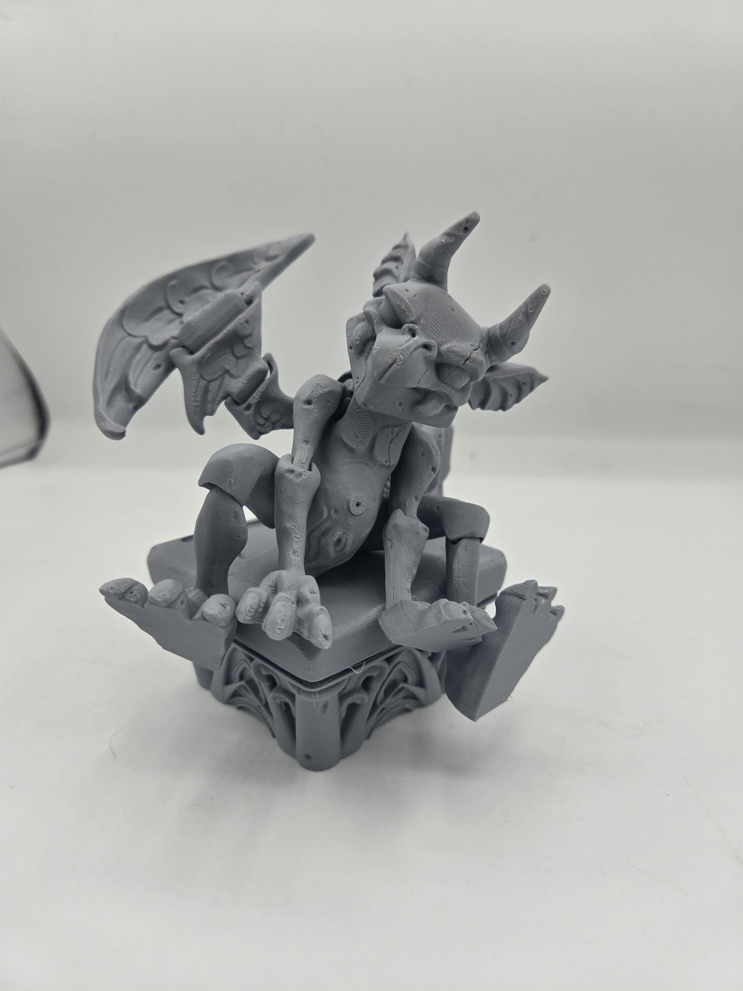 Gargoyle Spooky Fun Flexi with Stand 3D Print