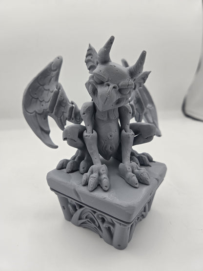 Gargoyle Spooky Fun Flexi with Stand 3D Print