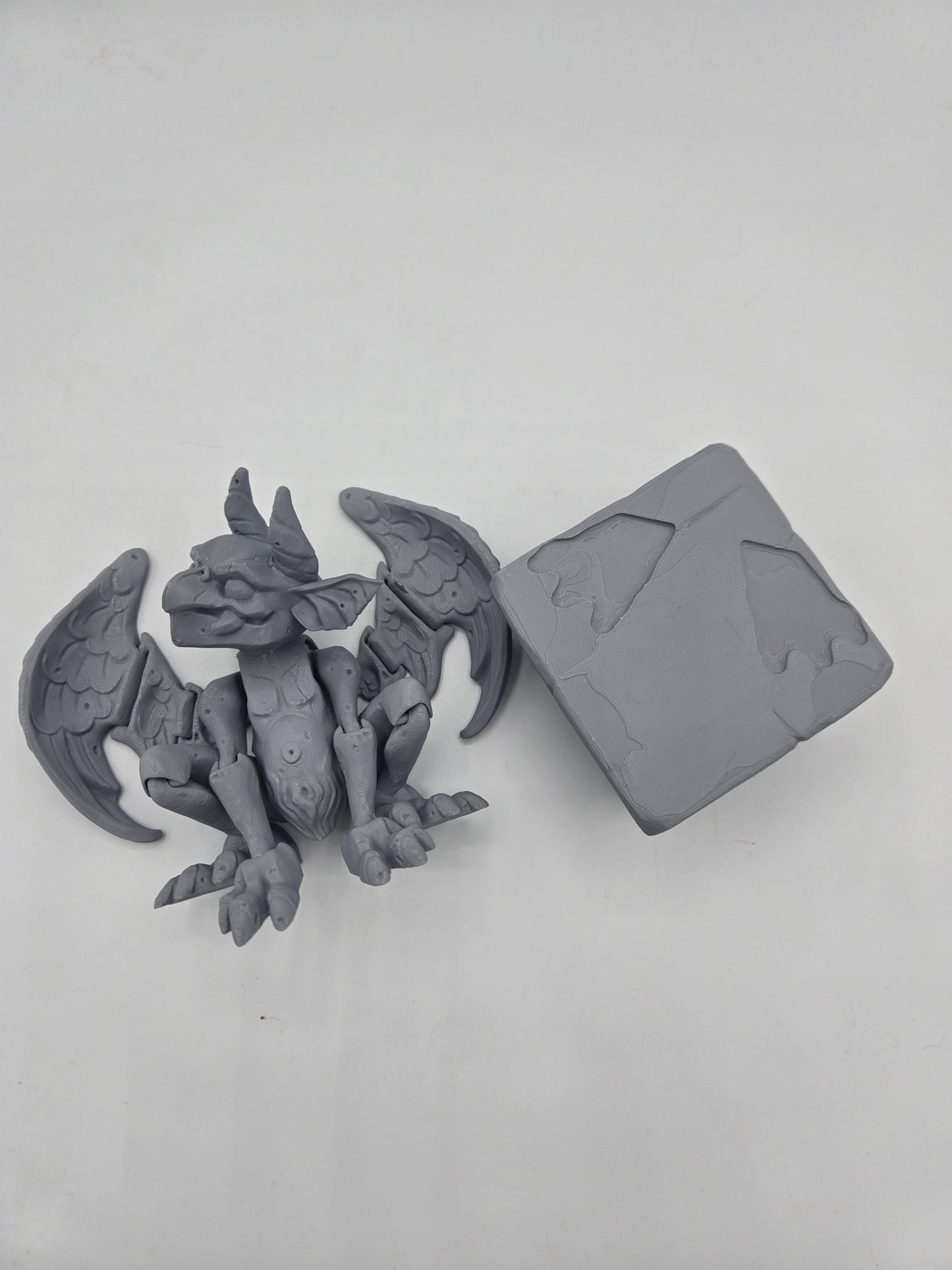 Gargoyle Spooky Fun Flexi with Stand 3D Print