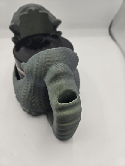 Dragon Mouth Ice Cream Pint Holder with Spoon Slot 3D Print