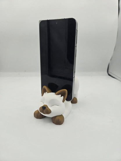 Stretching Cat Phone Stand Cute Desk Decor 3D Print