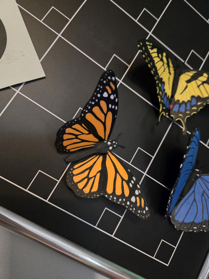 Butterfly Magnets | Monarch, Blue Morpho or Yellow Swallowtail | 3D Print