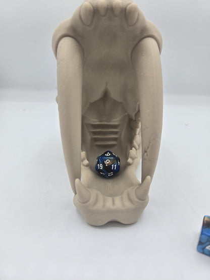 Sabertooth Skull Dice Tower Tabletop Gaming Accessory | 3D Print