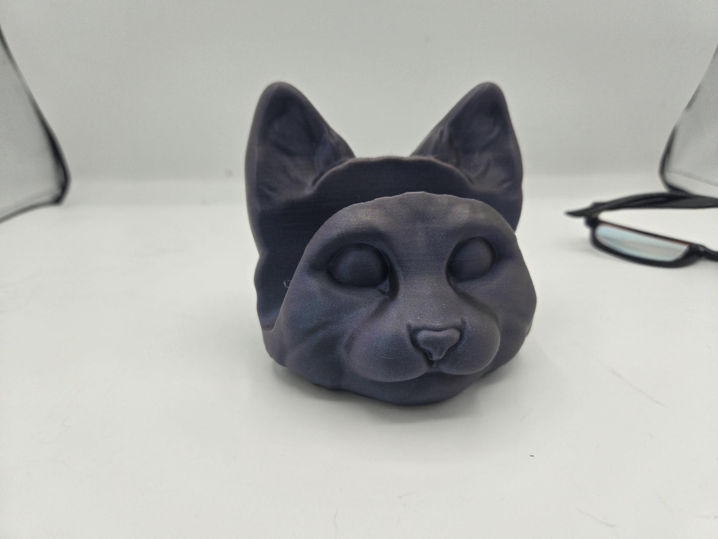 Cat Head Glasses Holder Display | 3D Print