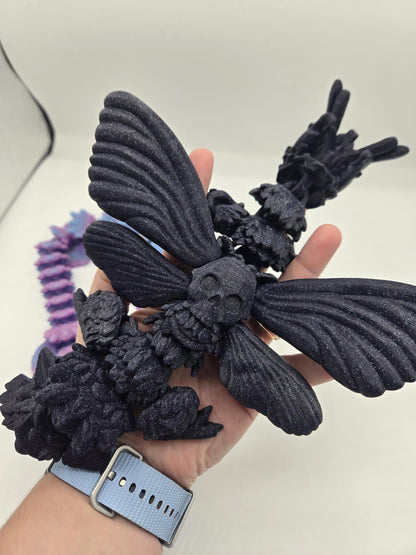 Articulated Deathmoth Dragon Flexi 3D Print