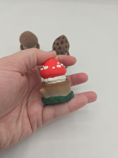 Mushroom Forest Stump Mechanical Key Clicker 3D Print