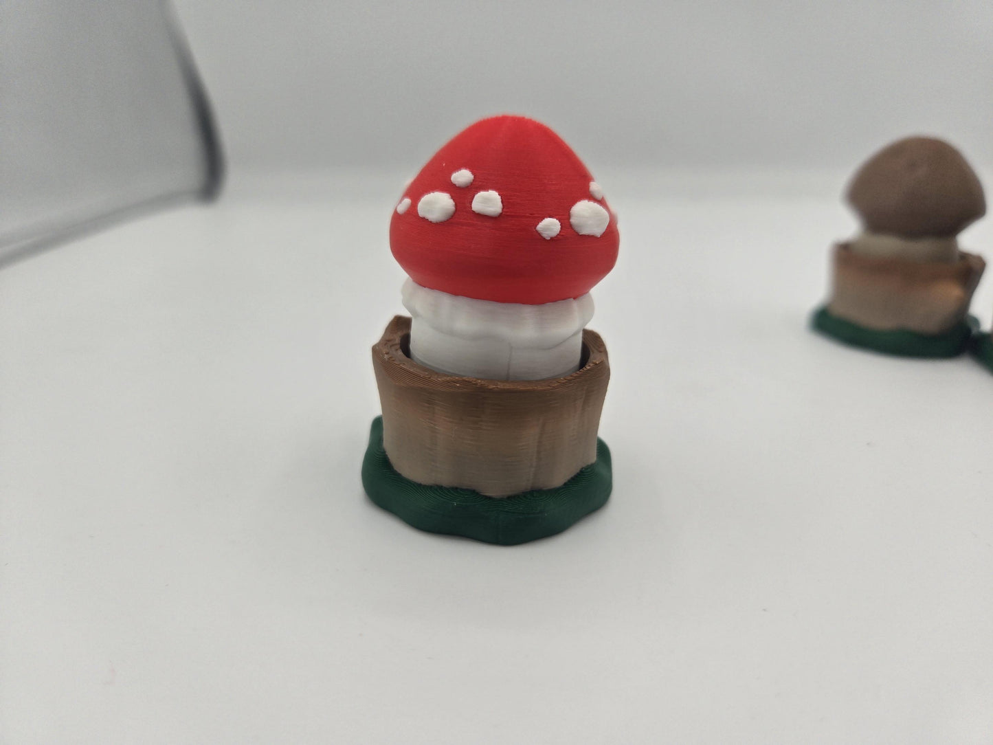 Mushroom Forest Stump Mechanical Key Clicker 3D Print