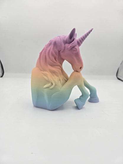 Unicorn Book Shelf Nook/Display 3D Print