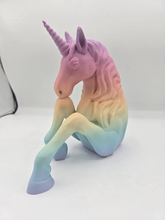 Unicorn Book Shelf Nook/Display 3D Print
