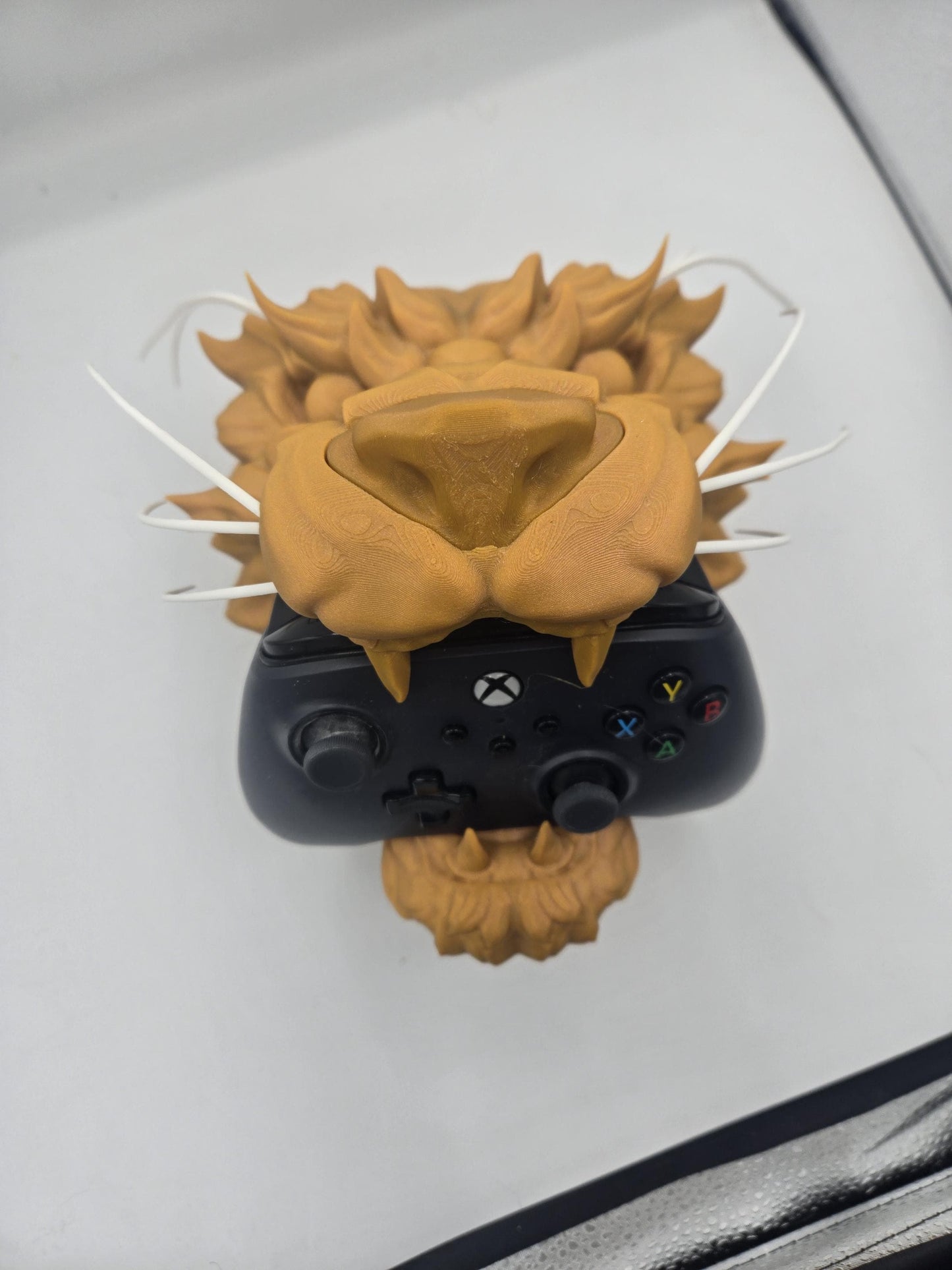 Wall Hanging (with Command Strips) or Tabletop Tiger Controller Holder 3D Print