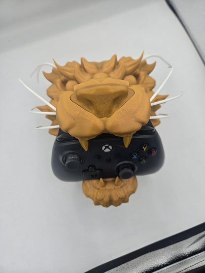 Wall Hanging (with Command Strips) or Tabletop Tiger Controller Holder 3D Print