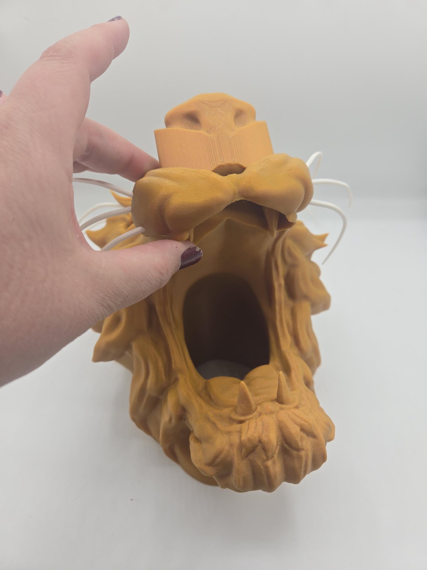 Wall Hanging (with Command Strips) or Tabletop Tiger Controller Holder 3D Print