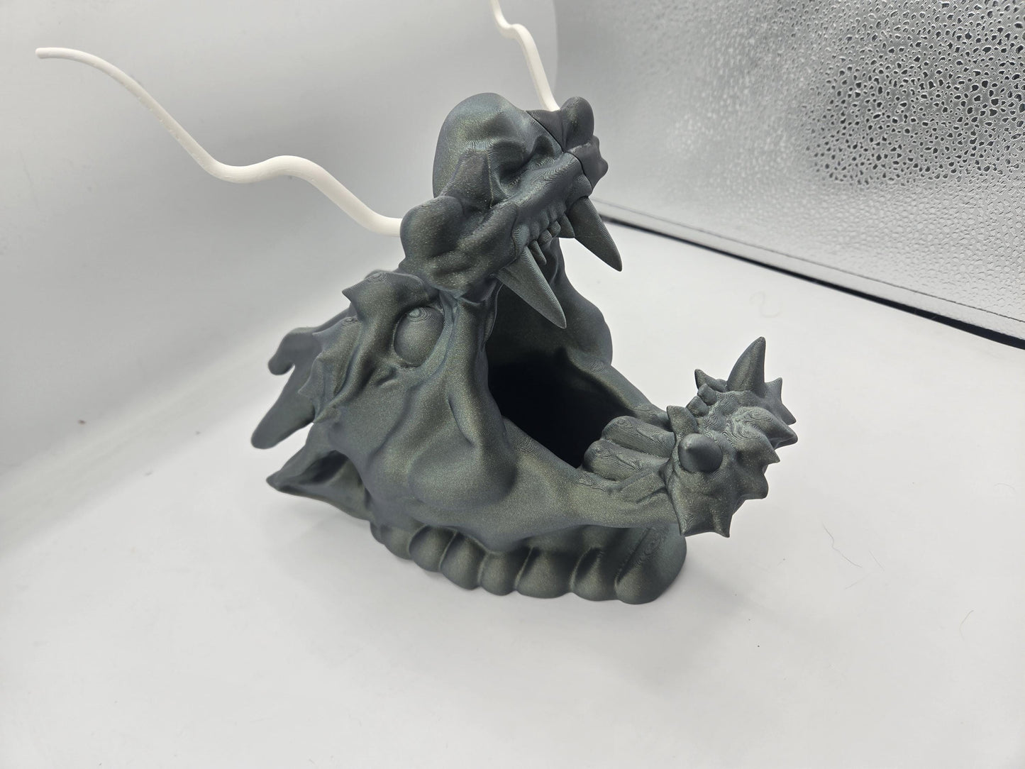 Dragon Wall Hanging (with Command Strips) or Tabletop Controller Holder 3D Print