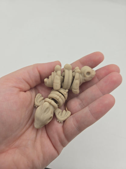 Baby Skeleton Dinosaurs Articulated Flexi | Brontosaurus, Stegosaurus, Pteradactyl, or Triceratops | 3D Print