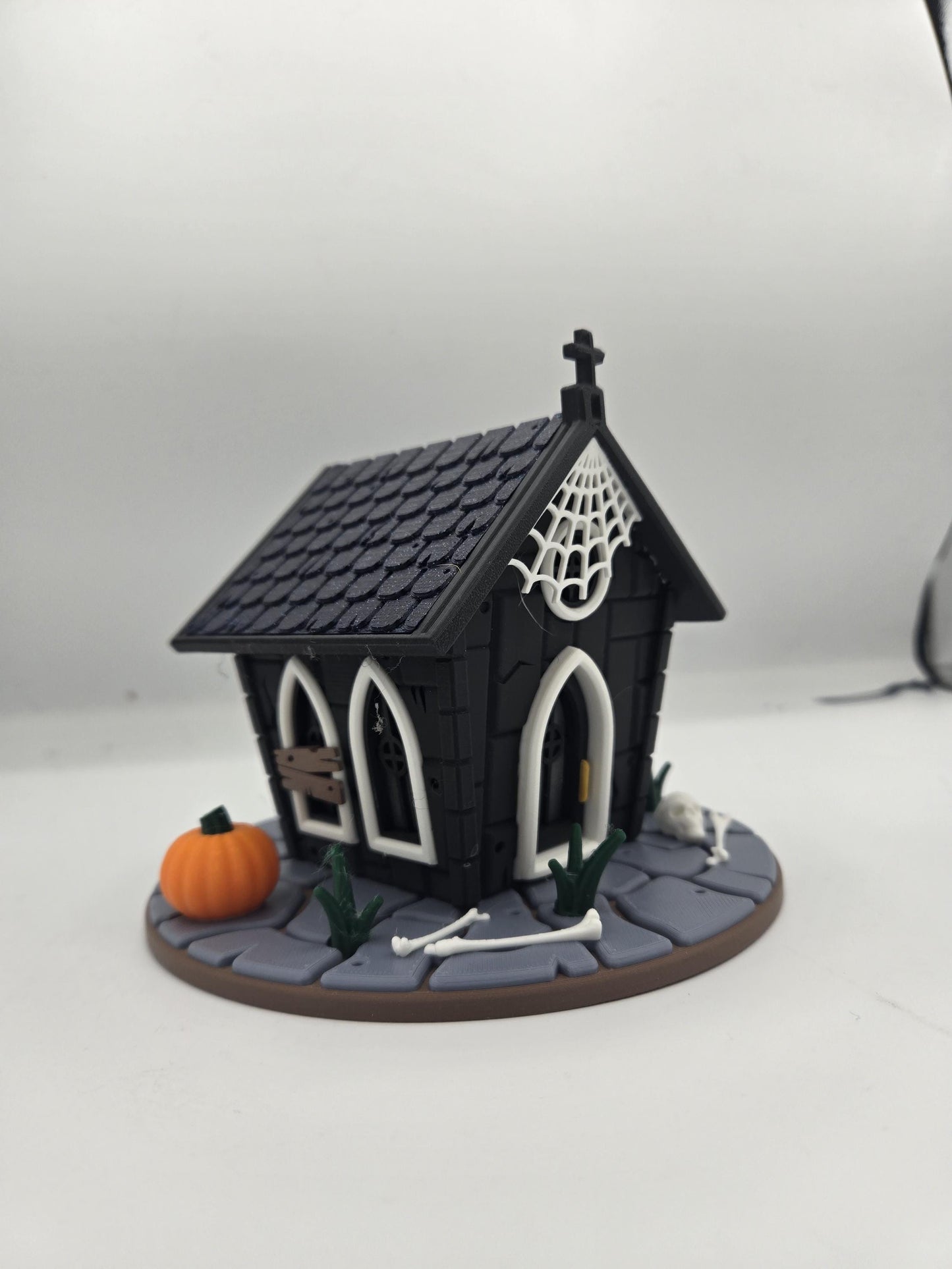 Haunted Mausoleum Indoor Fairy House LED Tealight Halloween Display 3D Print