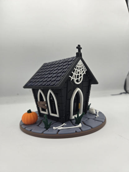Haunted Mausoleum Indoor Fairy House LED Tealight Halloween Display 3D Print
