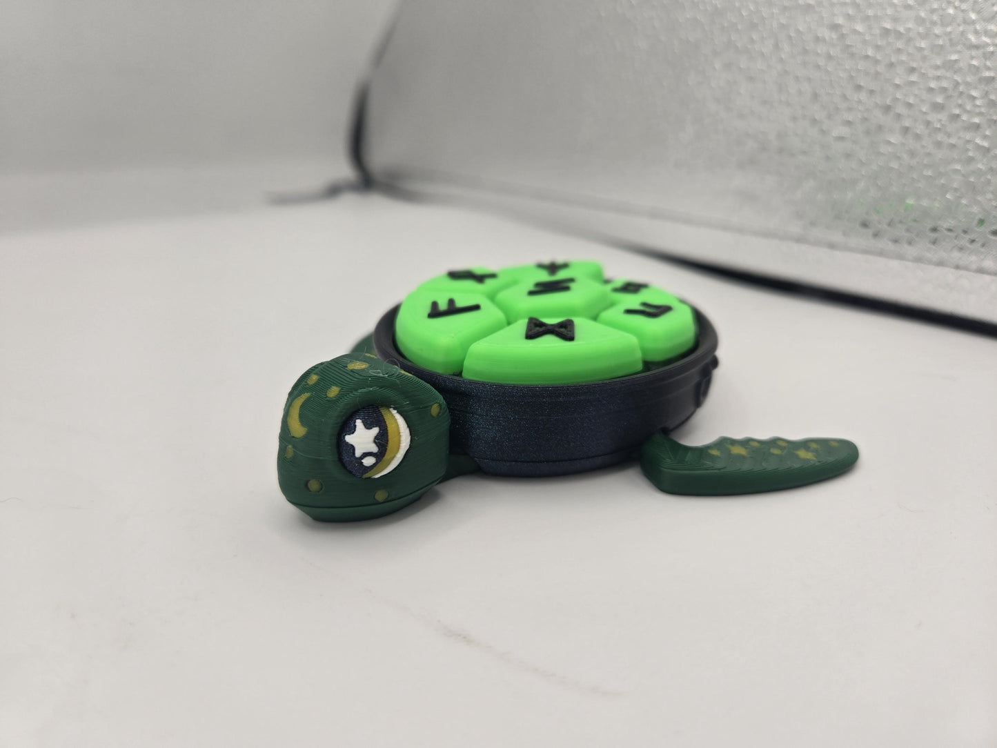Spooky Halloween Themed Cauldron Turtle Mechanical Keys Clicker | Potion or Runic Shell | 3D Print