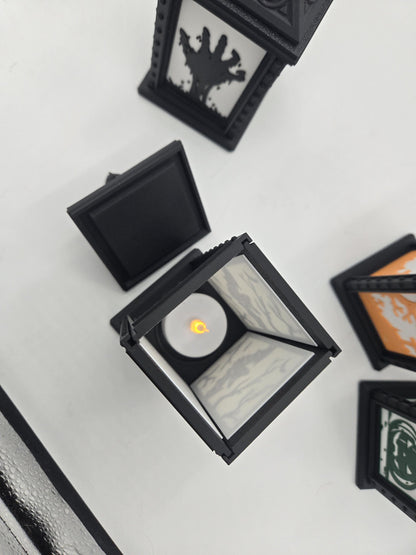 Small LED Tealight Halloween Lantern Display | 4 Designs Available | 3D Print