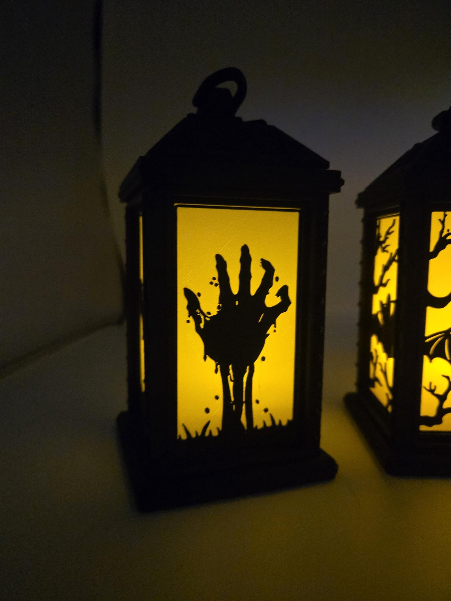 Small LED Tealight Halloween Lantern Display | 4 Designs Available | 3D Print