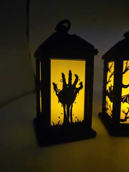 Small LED Tealight Halloween Lantern Display | 4 Designs Available | 3D Print