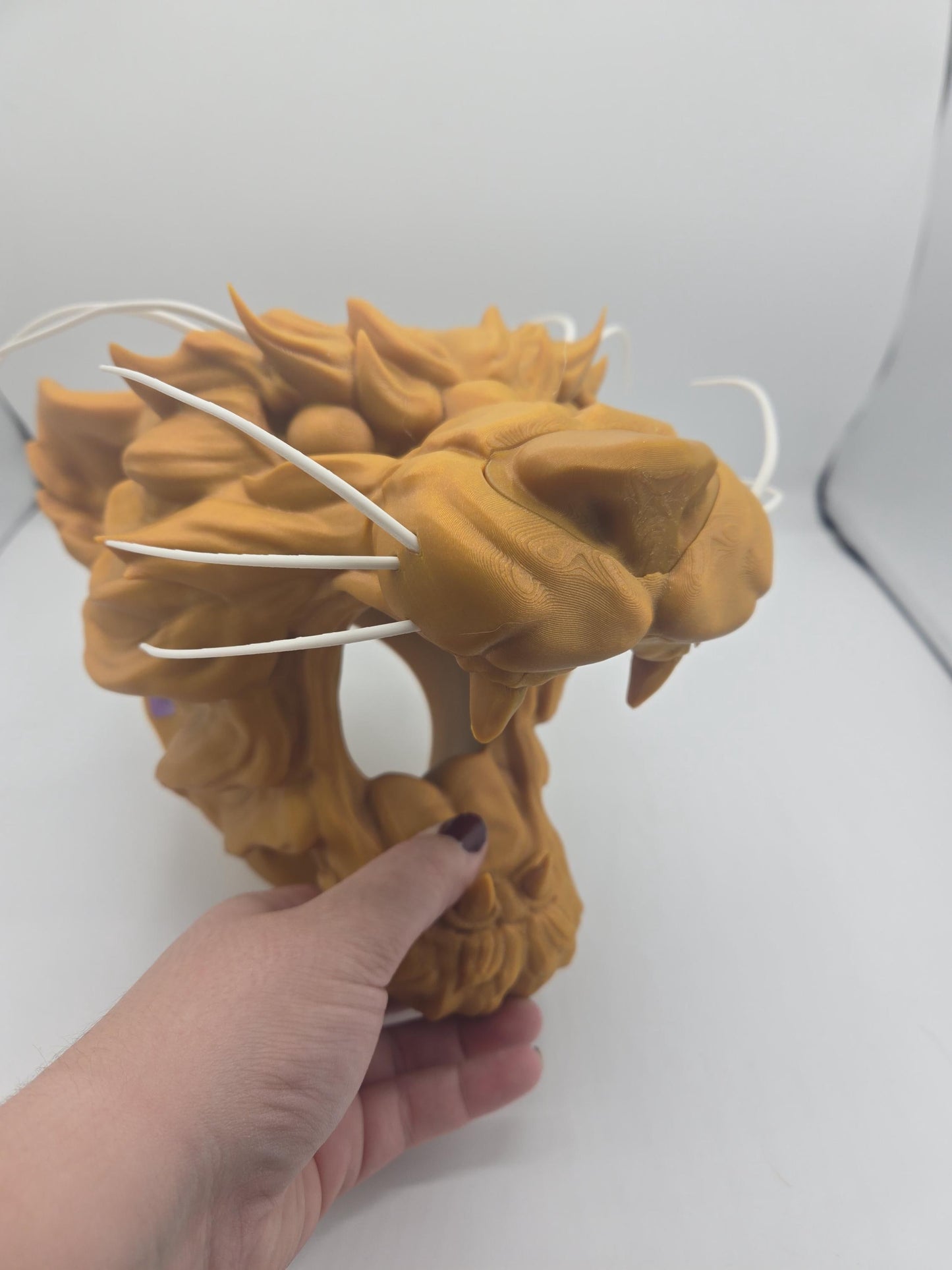 Wall Hanging (with Command Strips) or Tabletop Tiger Controller Holder 3D Print
