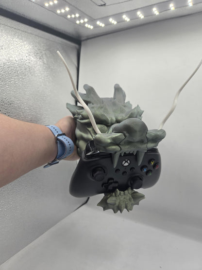 Dragon Wall Hanging (with Command Strips) or Tabletop Controller Holder 3D Print